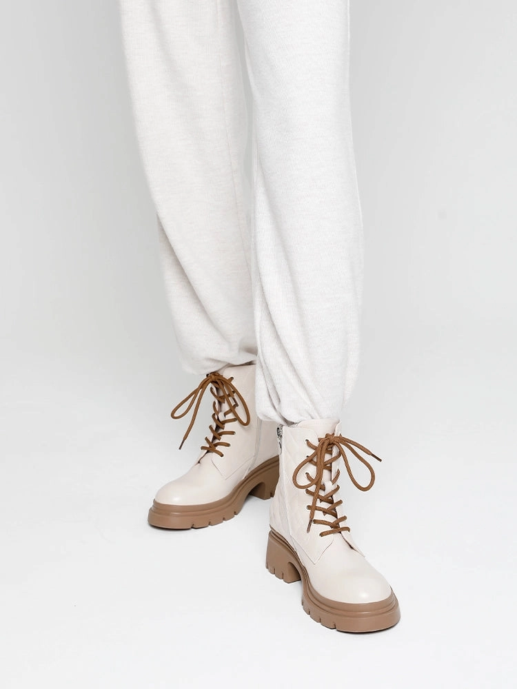 Hot Weather Army Combat Boot Aaira Quilted Lace Up Boots