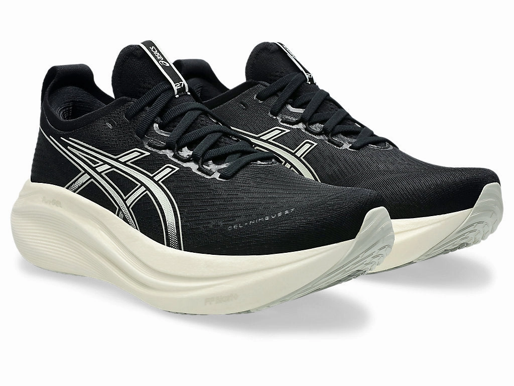 ASICS Nimbus 27 (Black/Lake Grey) - Men's Best Running Shoes For Hip Pain