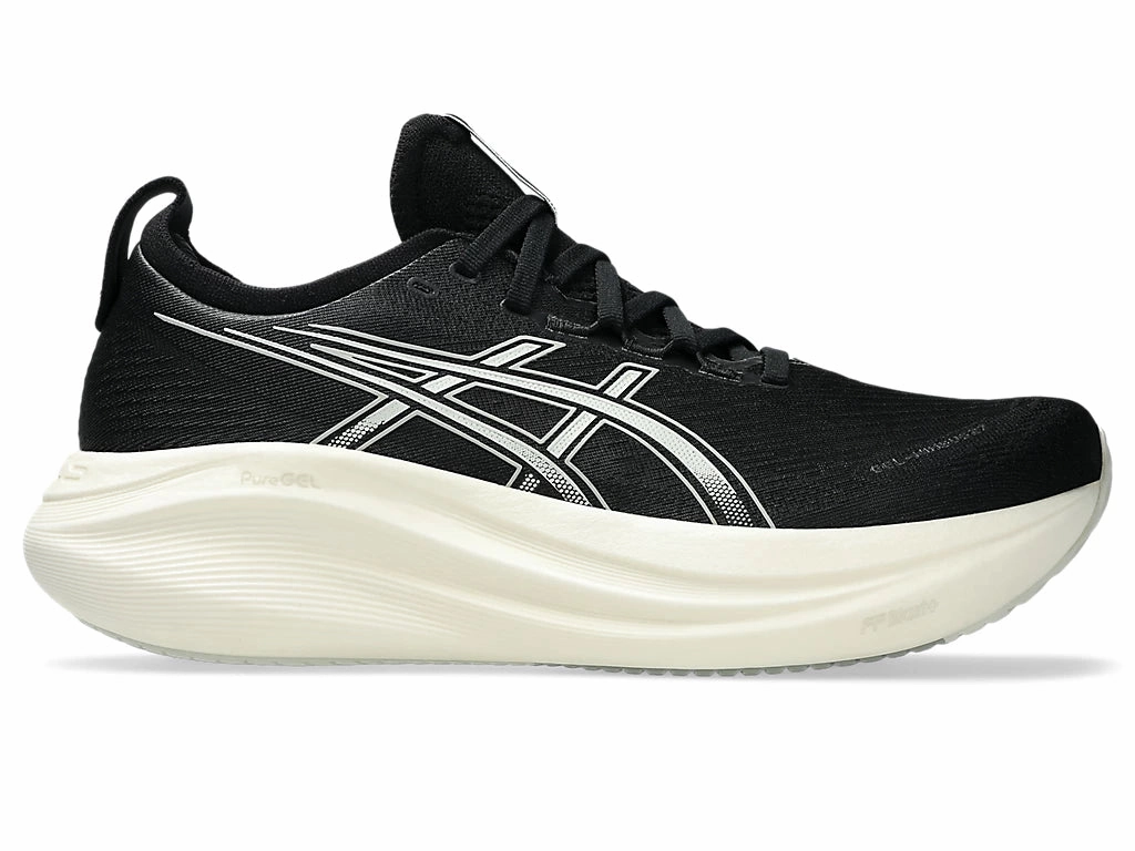 ASICS Nimbus 27 (Black/Lake Grey) - Men's Best Long Run Shoes