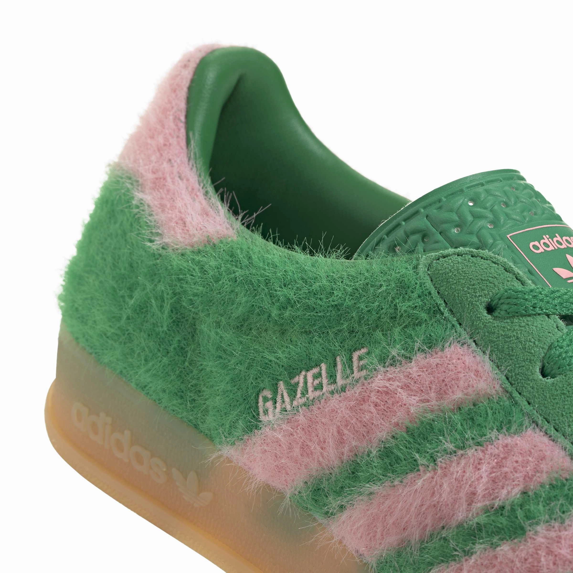 ADIDAS GAZELLE INDOOR WOMEN GREEN/GLOPNK/GUM3 JP8342 Cheap Shoes