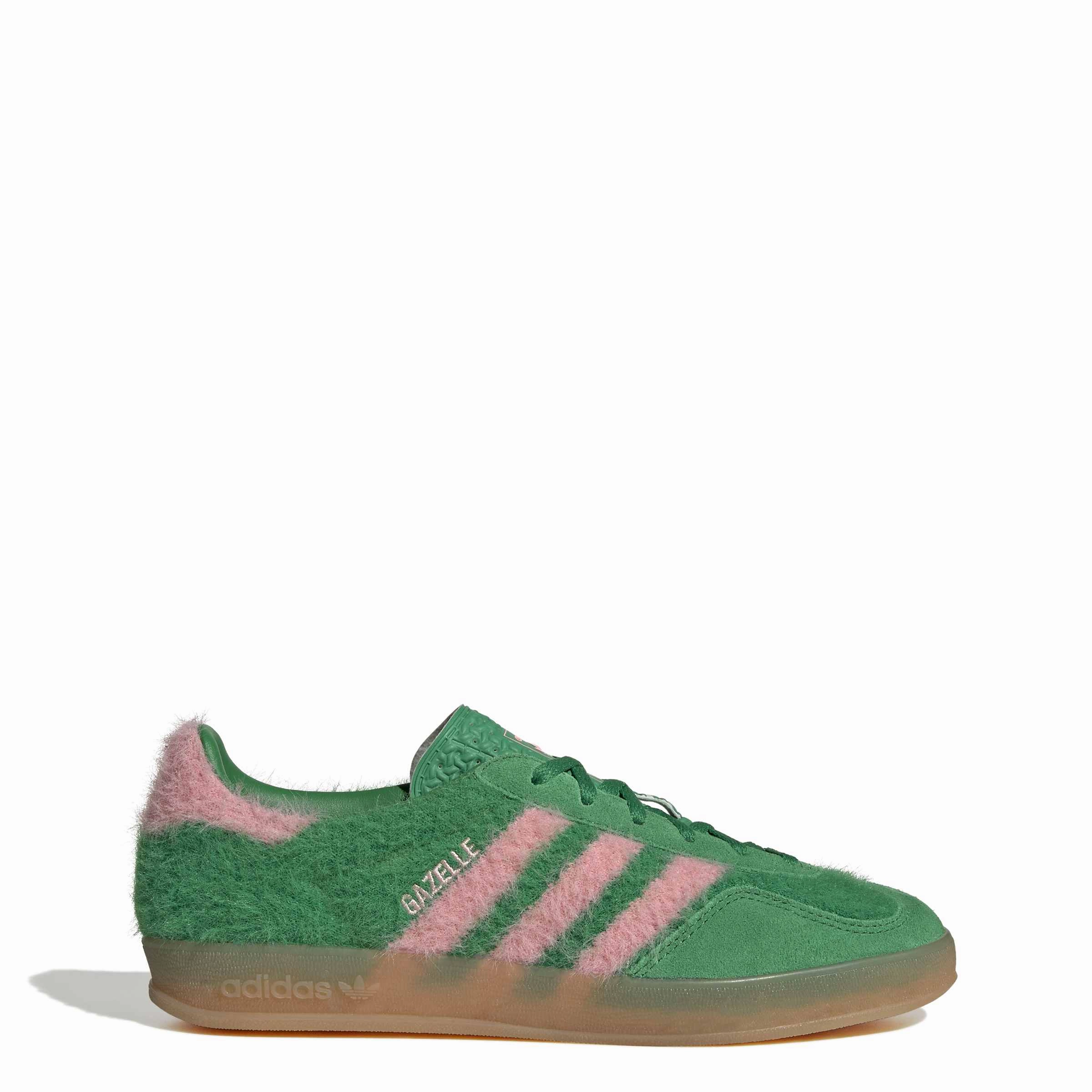 ADIDAS GAZELLE INDOOR WOMEN GREEN/GLOPNK/GUM3 JP8342 Best Shoes For Gym And Running