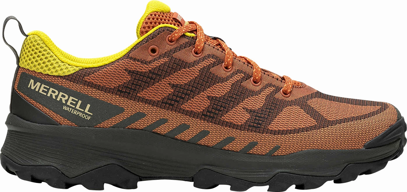 Rock Pillars Climbing Shoes Review Merrell Speed Eco Waterproof Mens Walking Shoes - Orange