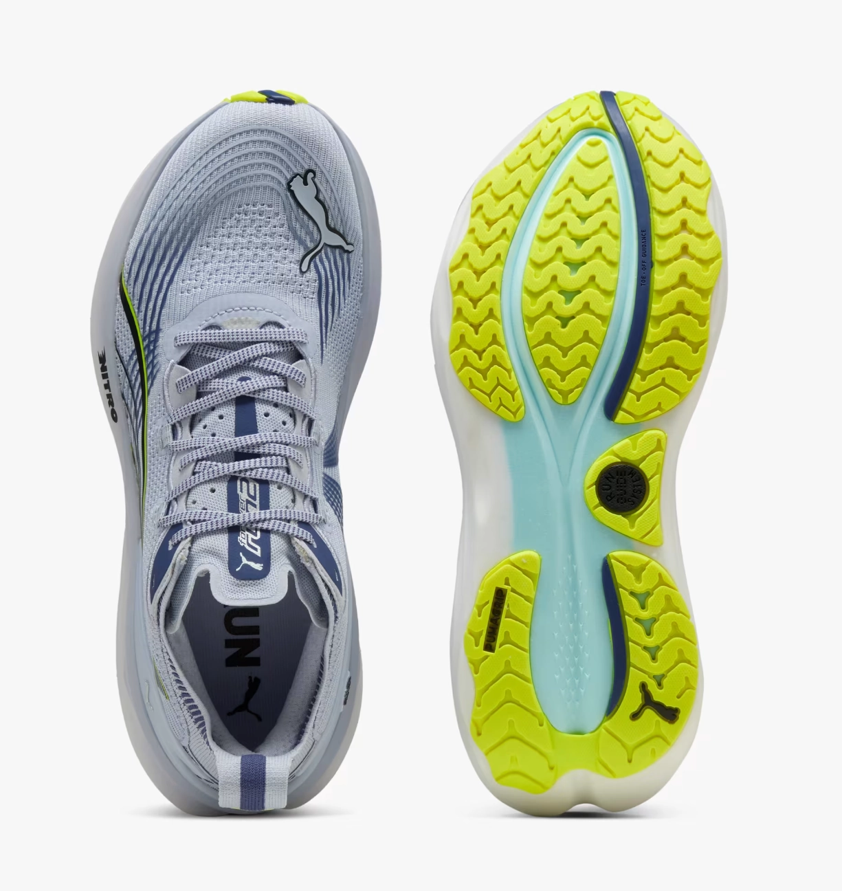 Puma Pro Foam Shoes Puma Mens ForeverRUN NITRO 2- Cool Weather-Yellow Alert (310109_05)