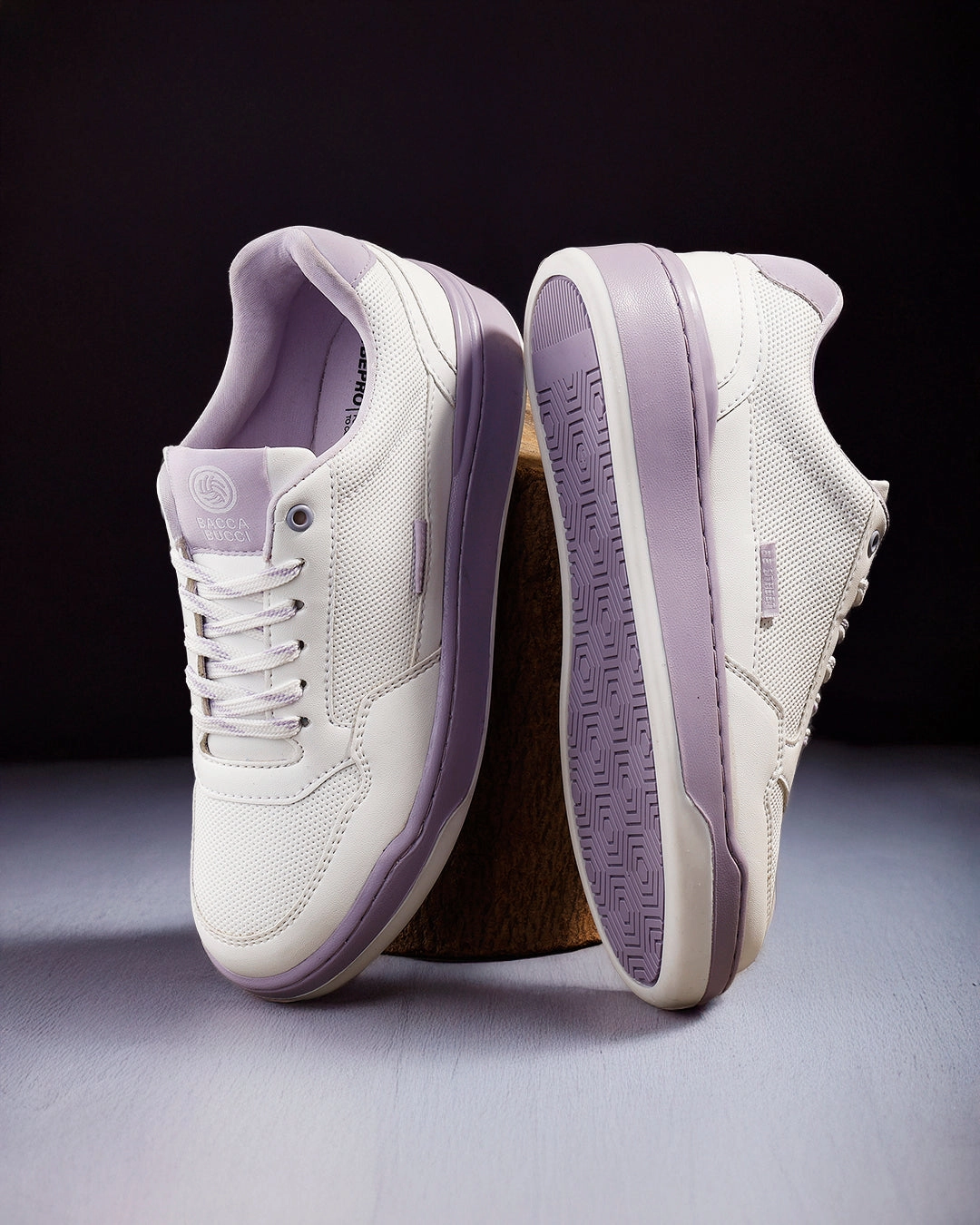 Bacca Bucci Womens Vibe City Sneakers  Lavender and Blush Pink Cutest Shoes