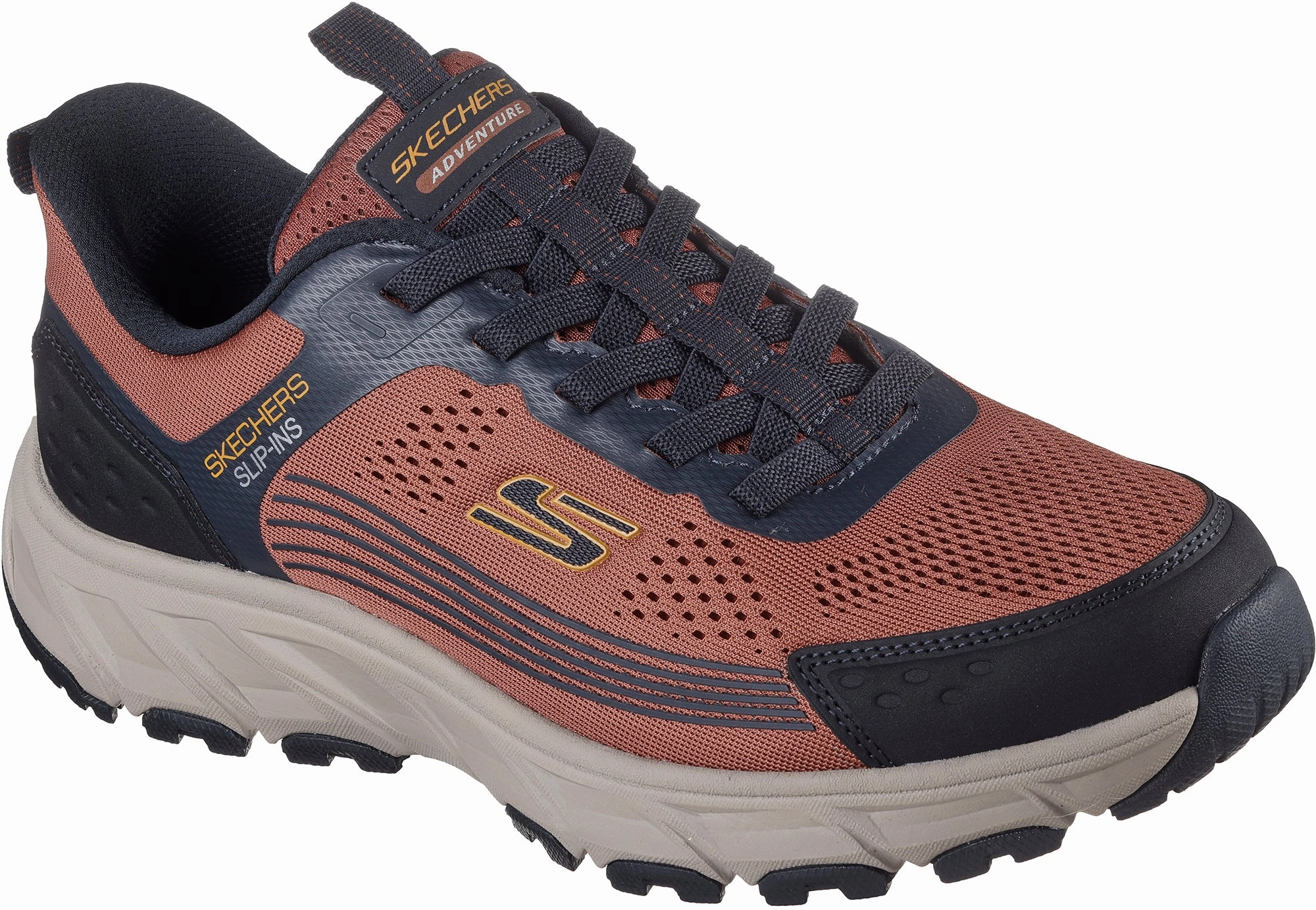 Best Hiking Shoes For Snowshoeing Skechers Hillcrest 2.0 Mens Walking Shoes - Brown