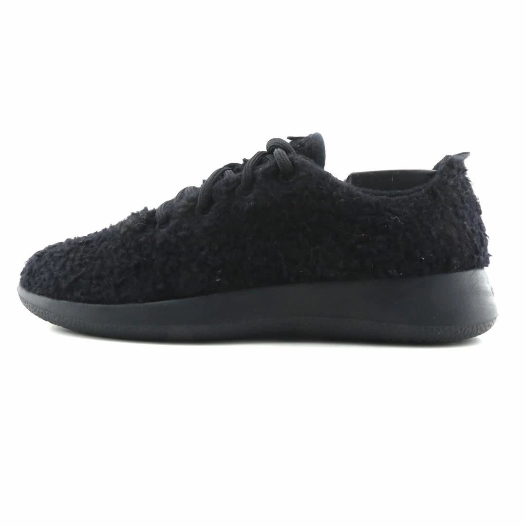 Allbirds -  Wool Runners Fluffs - LIMITED EDITION: Natural Black (Black Sole) Running Shoes For Calf Pain