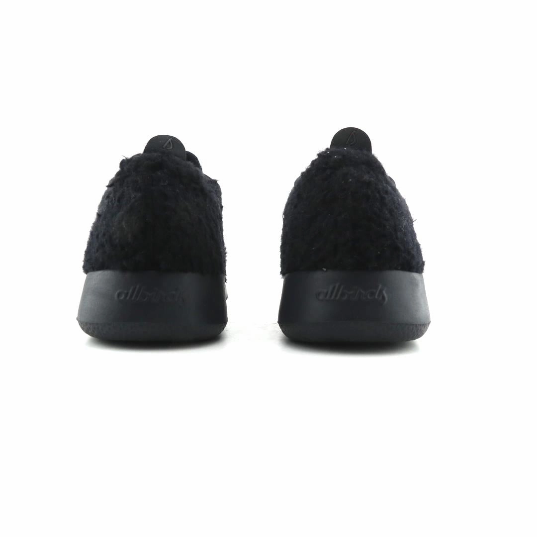 Running Shoes For Underpronation Allbirds -  Wool Runners Fluffs - LIMITED EDITION: Natural Black (Black Sole)