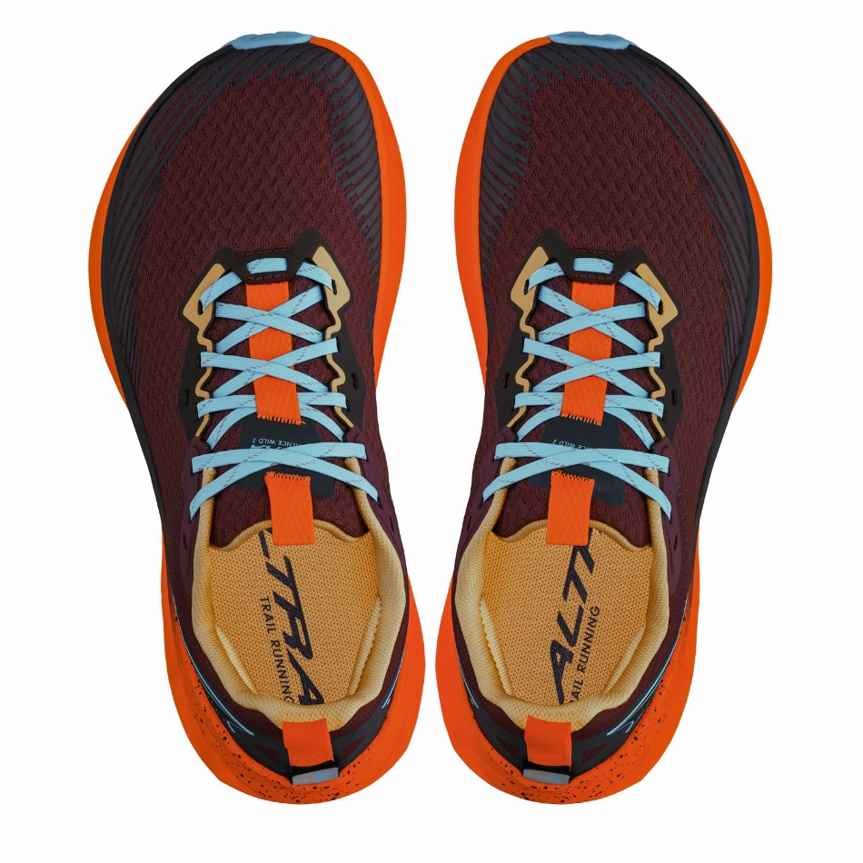 Altra Women's Experience Wild 2 Trail Running Shoes in Maroon AW25 Road Shoes Vs Trail Shoes