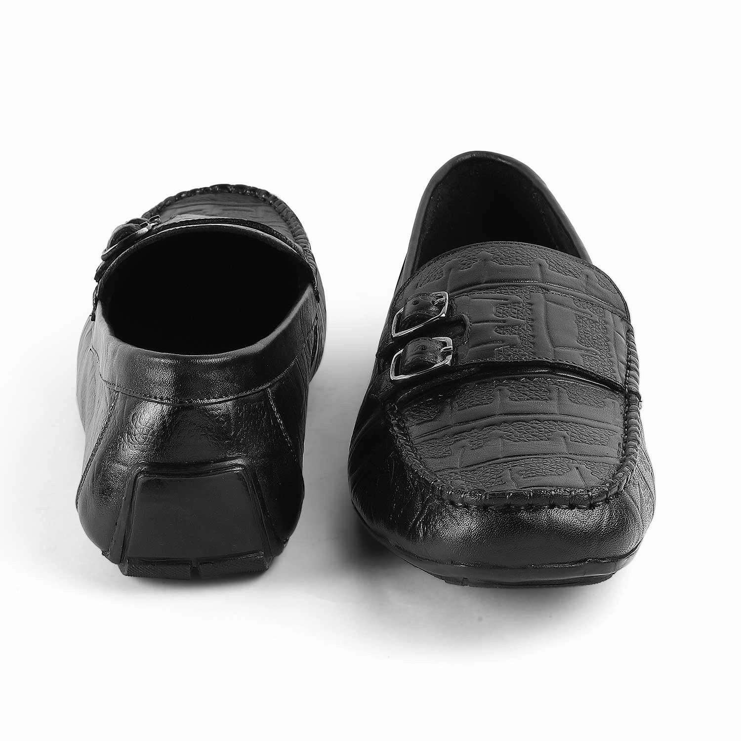 Grand Rapids Tresmode Gioia Black Men's Double Monk Shoes