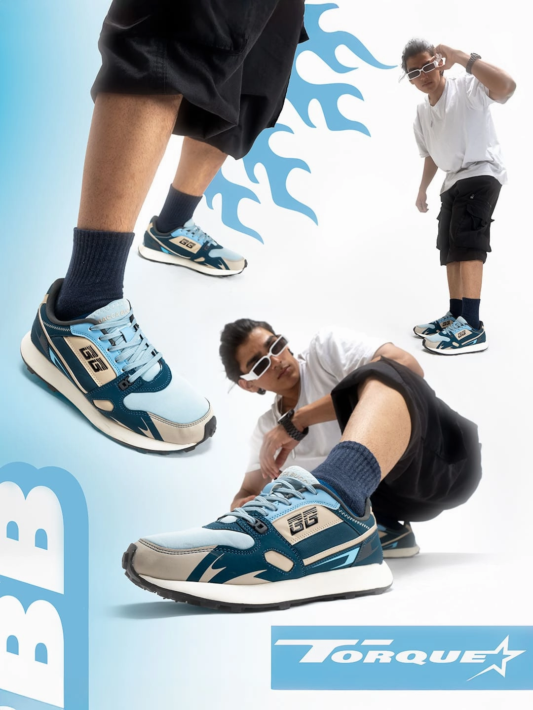 No Tie Shoes Bacca Bucci TORQUE Rugged Edge Activewear Sneakers