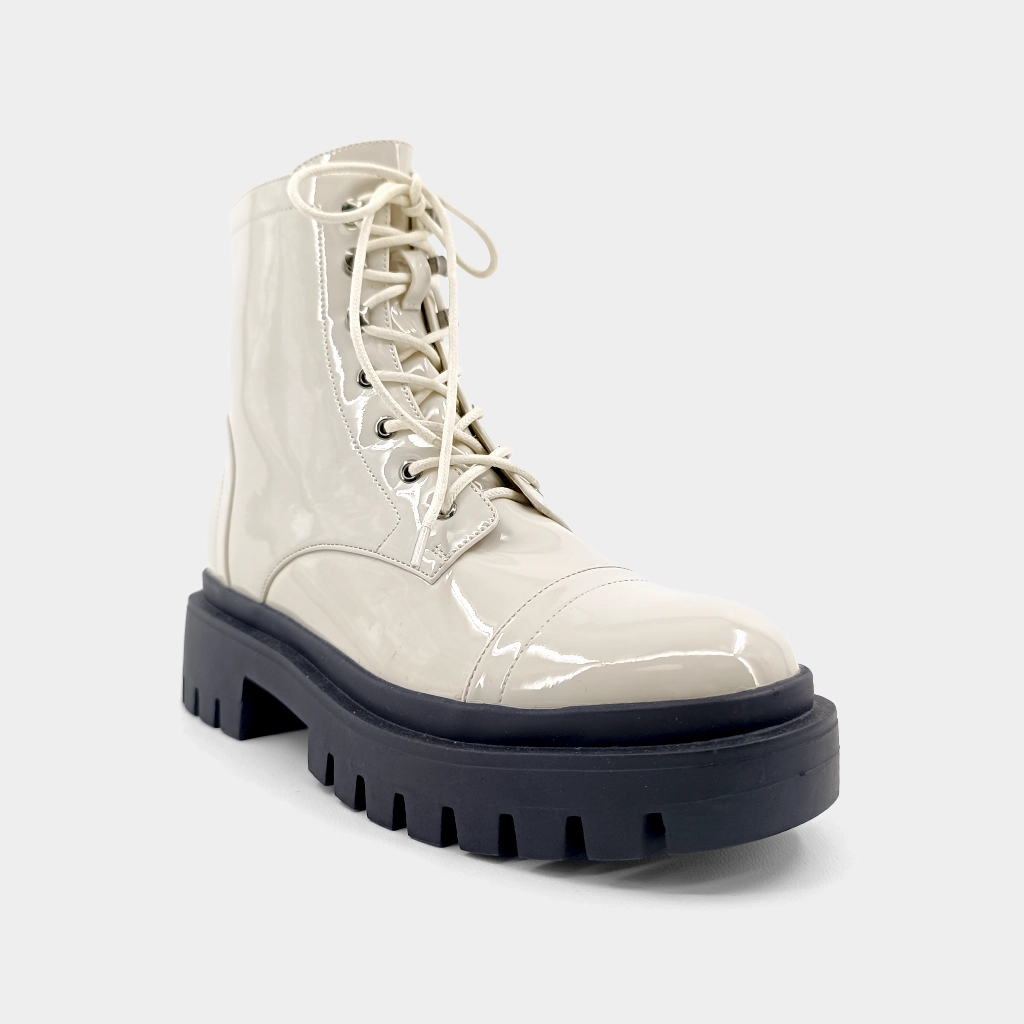 URSULA Combat Boots Thick Heel
