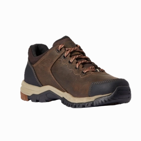 Ariat Ladies Skyline Low Waterproof Distressed Brown Shoes 10038482 Biking And Hiking Shoes