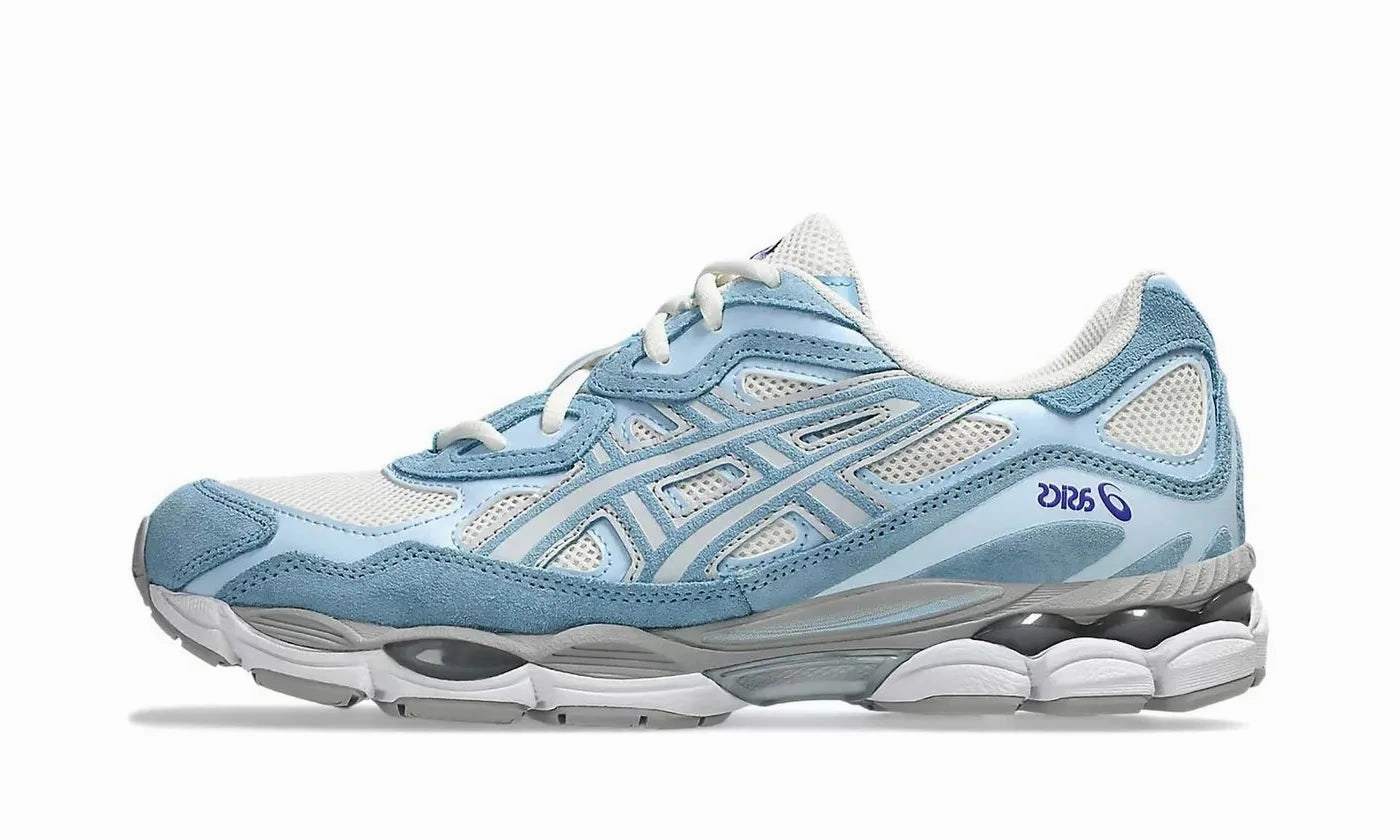 ASICS Gel-NYC Cream Arctic Sky Asics Solution Speed Flytefoam Tennis Shoes