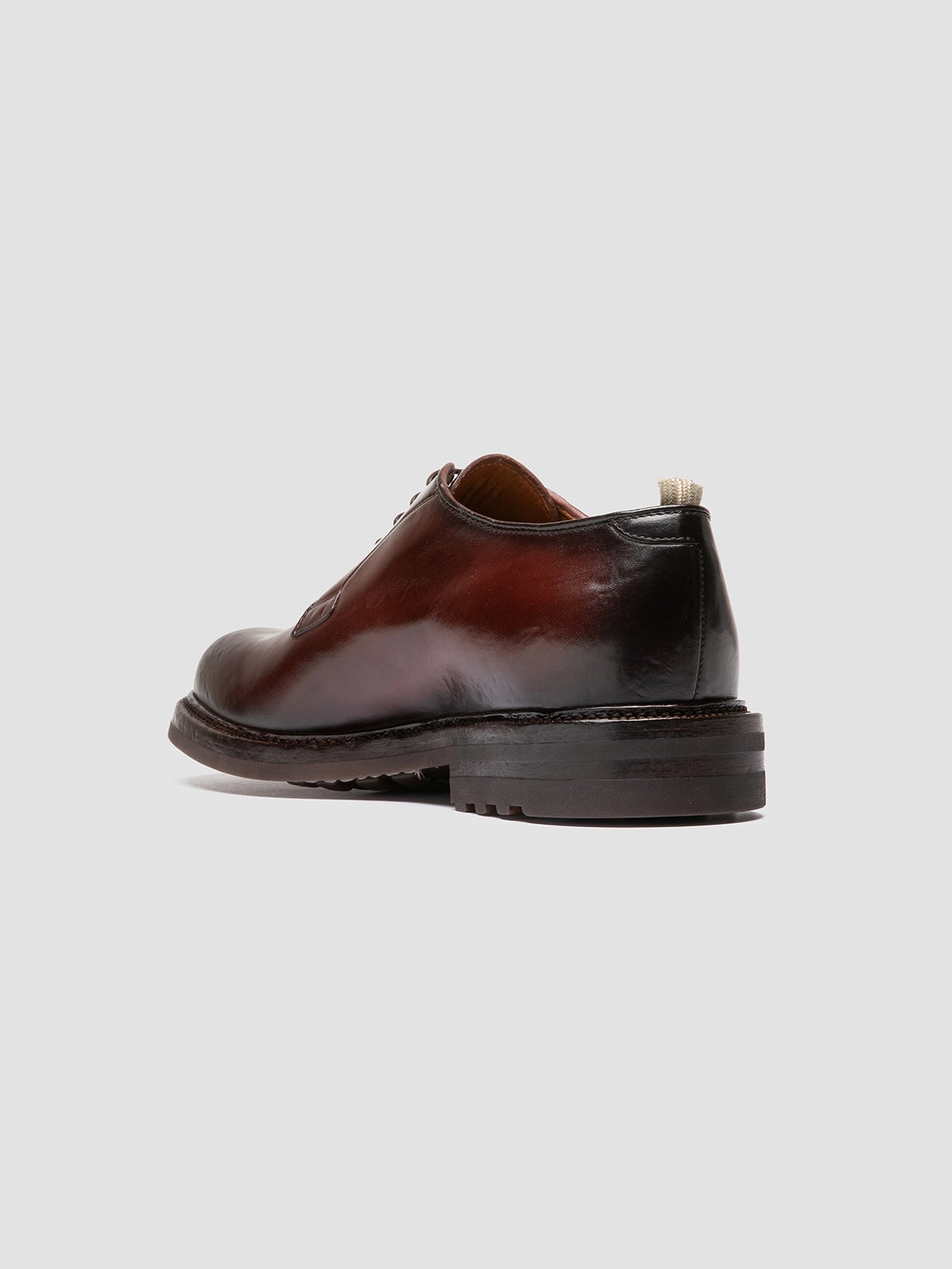 ASTON FLEXI 001 - Burgundy Leather Derby Shoes Top Shoes