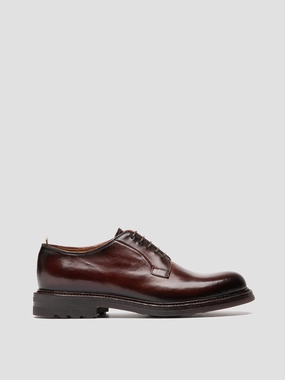 ASTON FLEXI 001 - Burgundy Leather Derby Shoes Dubai Mall