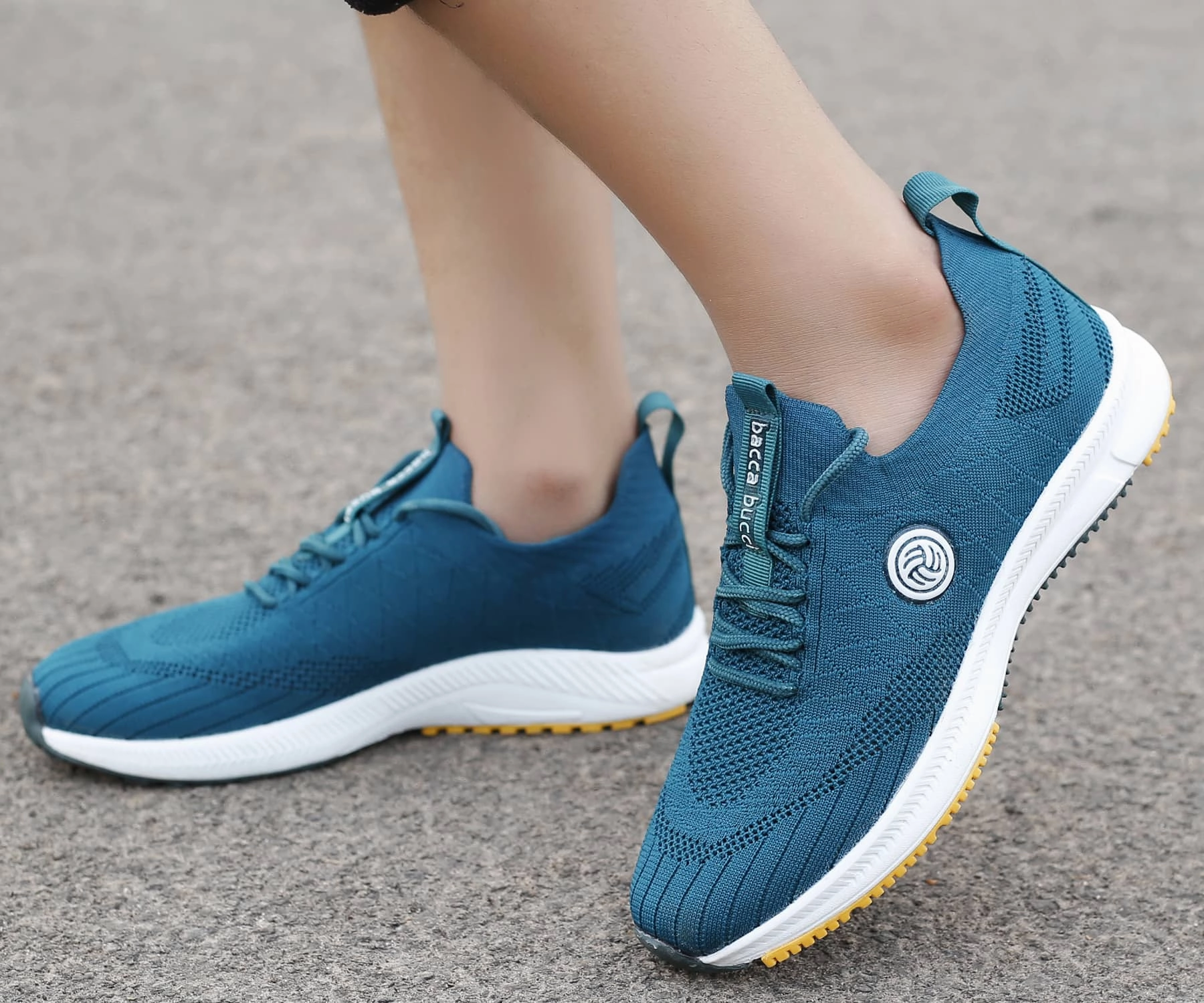 Clifton 8 Shoes Bacca Bucci WAVE RIDER Women Training Shoes | Green Casual Sneakers for Women