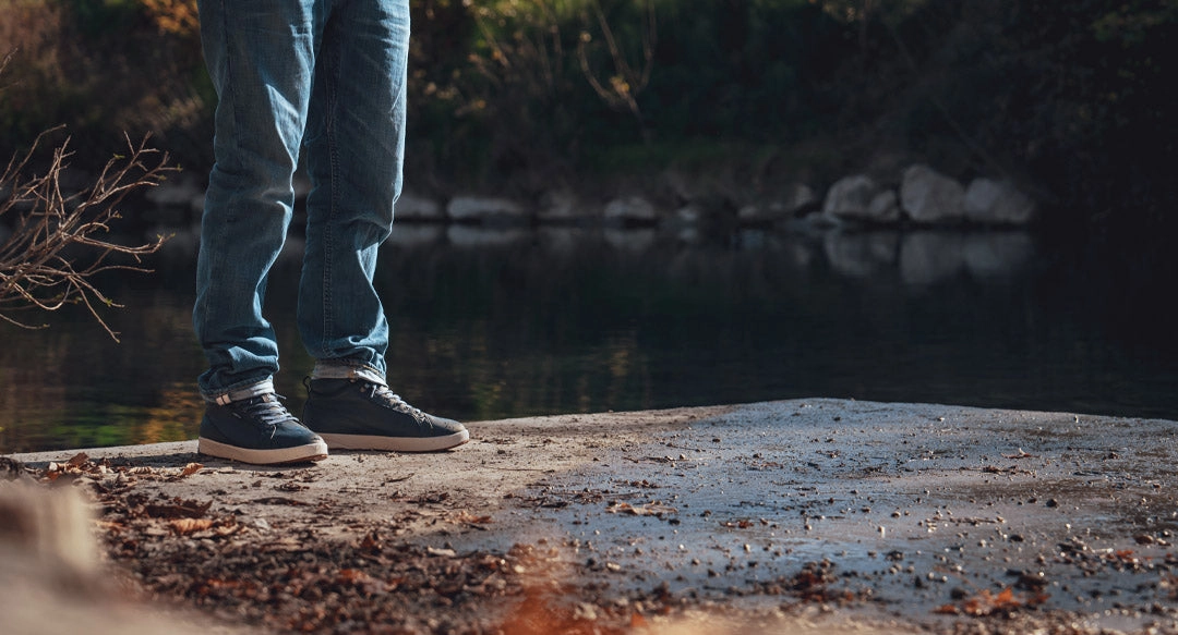 Mesh Hiking Shoes Bergen Waterproof M Navy