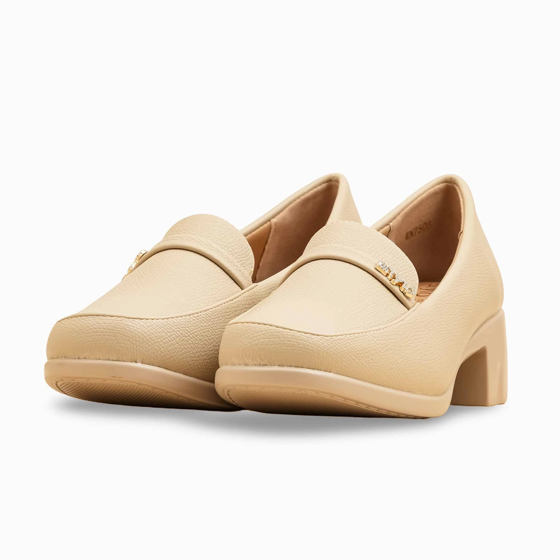 Beige Court Shoes For Women WN7508 Neuropathy