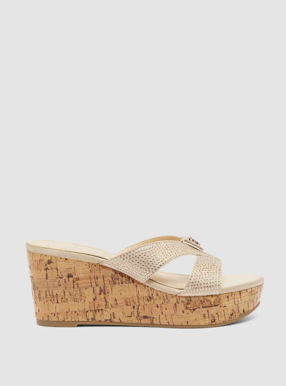Beige Lonaa Platform Sandals Best Bunion Sandals