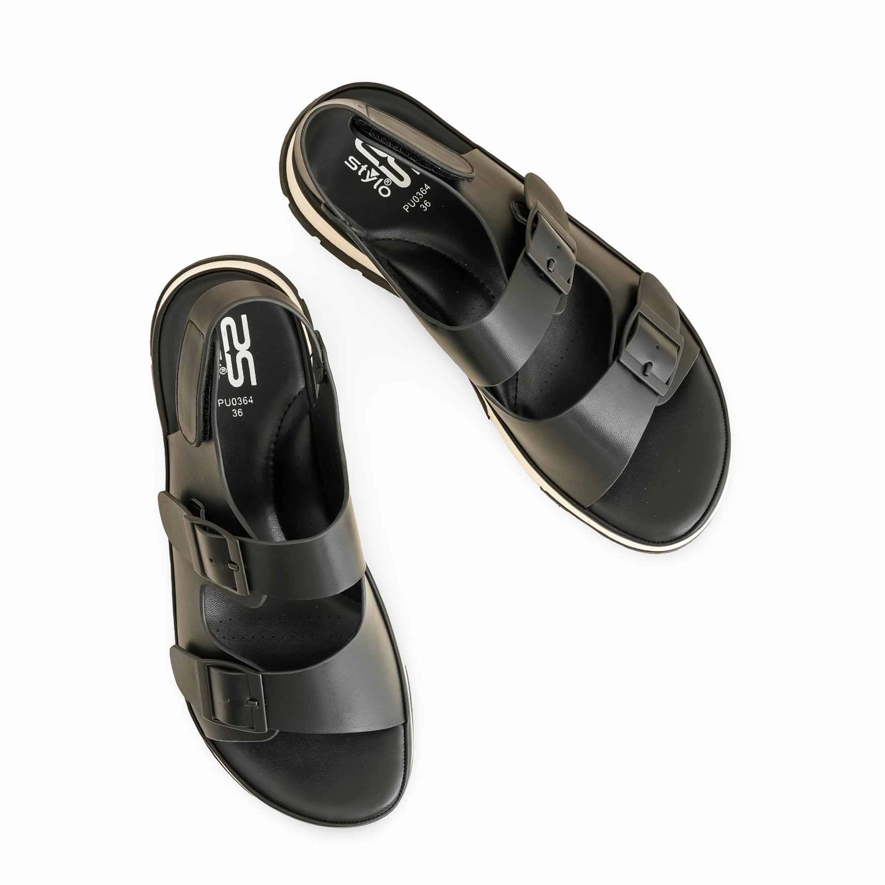 Black Formal Women Sandal PU0364 Jamaica Sandals Resort