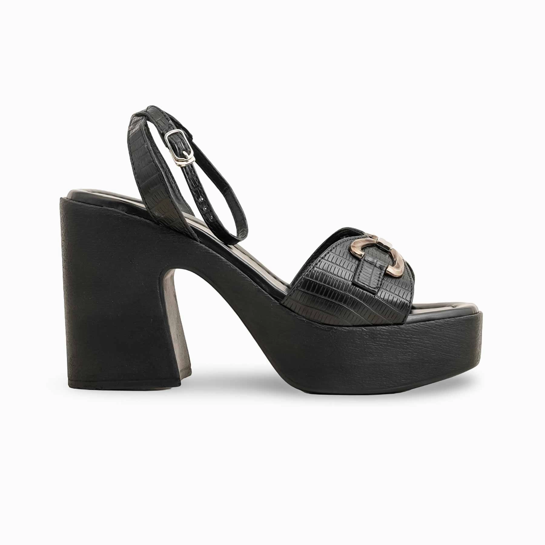 Black Formal Women Sandal PU0458 Nice Sandals