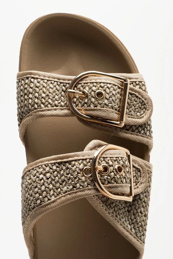 Double Buckle Sandal Natural Freedom Moses Sandals