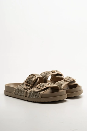 Double Buckle Sandal Natural Sandals Royal Bahamian Spa Resort