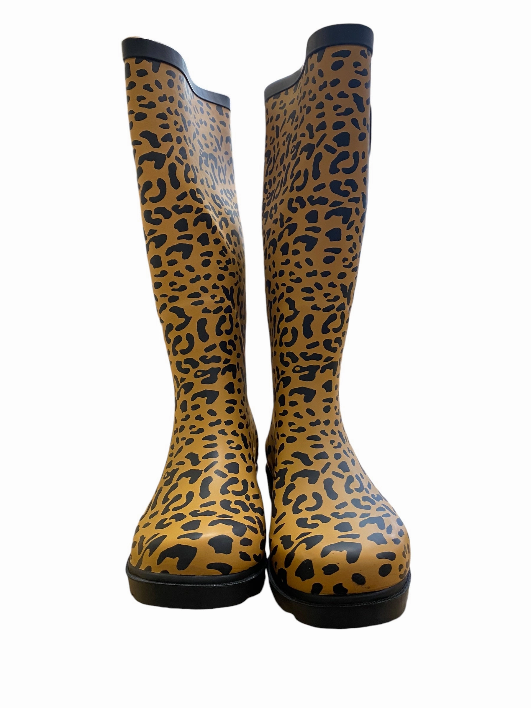 Fur Lined Rain Boots Boots Rain By Betsey Johnson In Animal Print, Size: 6