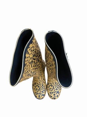 Boots Rain By Betsey Johnson In Animal Print, Size: 6 Ugg Rain Boots With Fur Inside