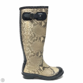 Paisley Wellies Rain Boots Boots Rain By Hunter In Snakeskin Print, Size: 6