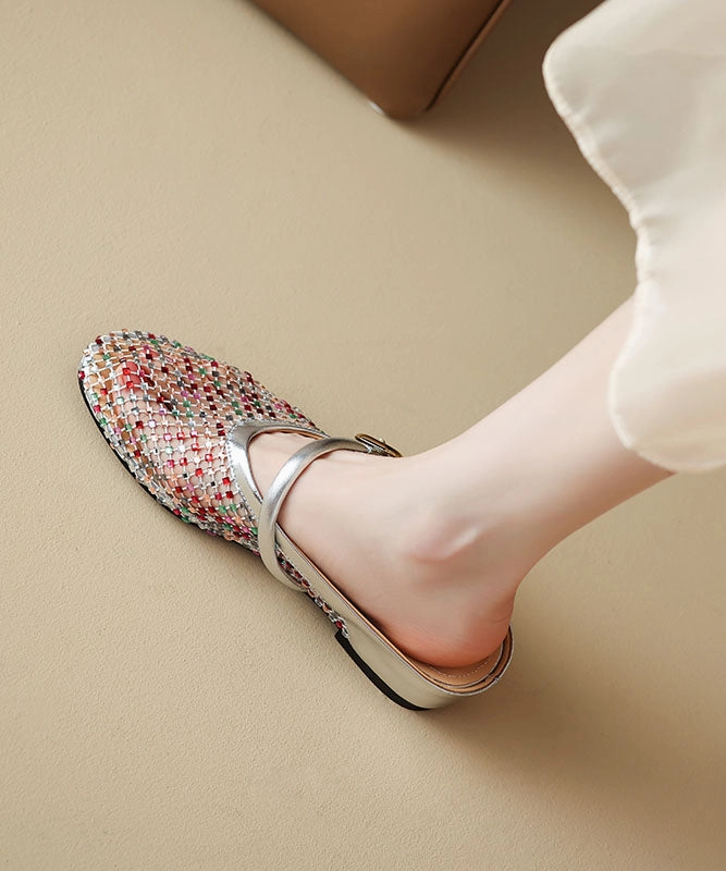 Flat Bridal Sandals Boutique Gold Hollow Out Zircon Wedge Slide Sandals QK041