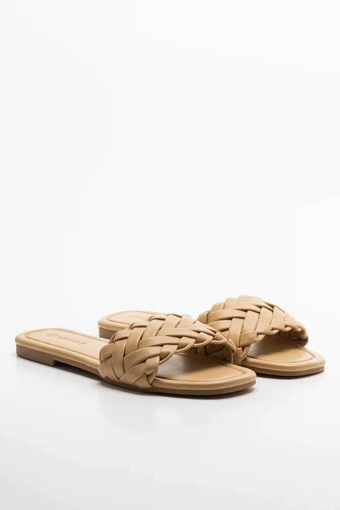 Sandals Resort Overwater Bungalows Braided Mule Sandal Natural