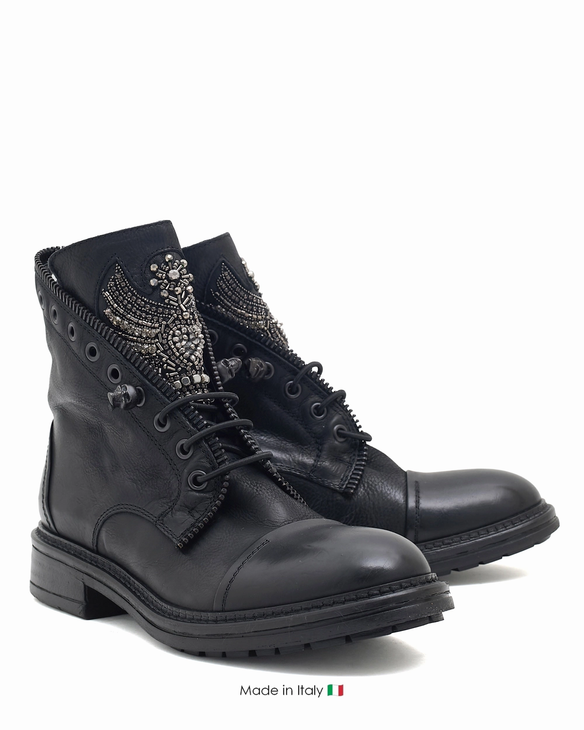 Canvas Combat Boots Shiloh Combat Boot Nero