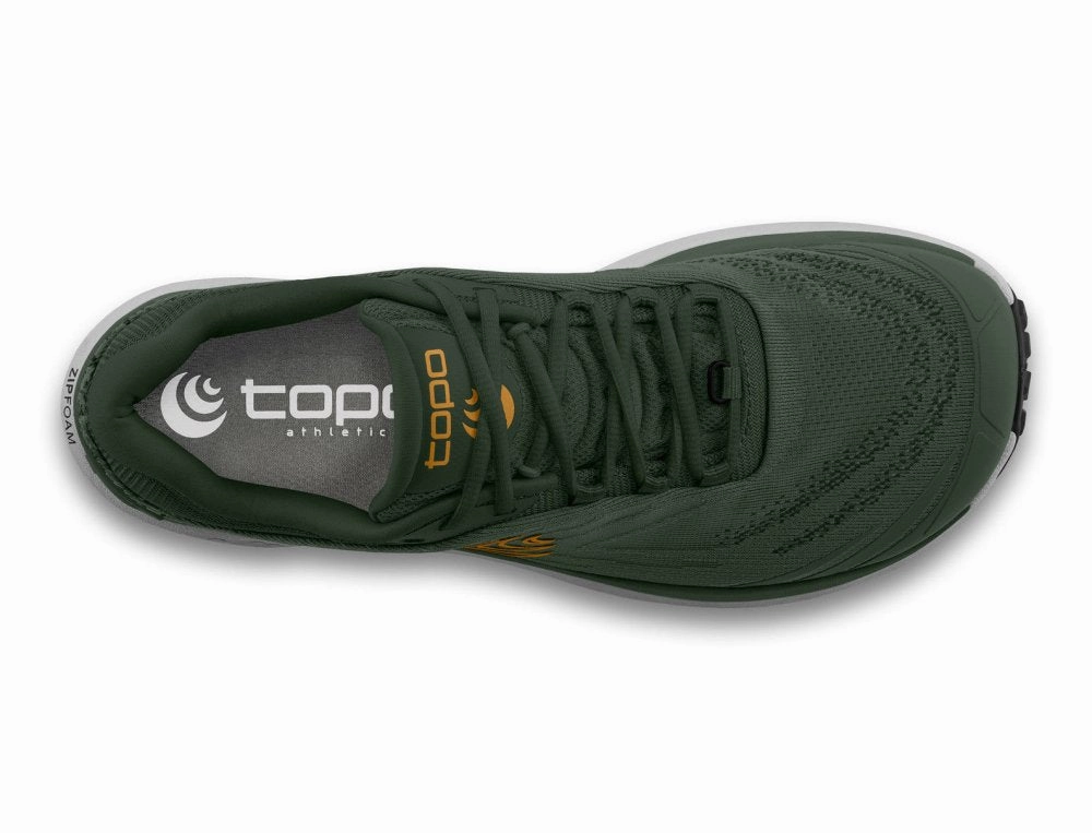 Topo Athletic Men's Pursuit 2 - Green/Orange Dirt Hiking Shoes