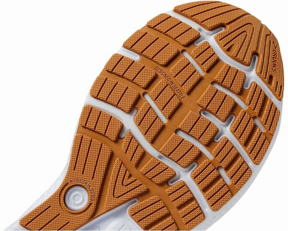 Charm City Run Shoes Brooks Women's Ghost 16 Sneaker - White/Grey/Estate Blue