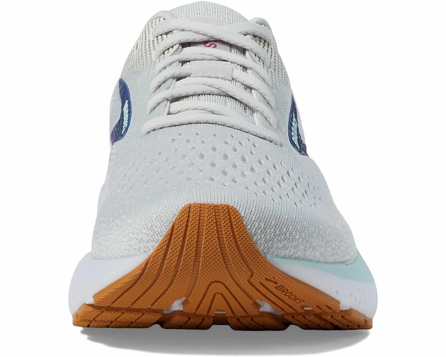 Brooks Women's Ghost 16 Sneaker - White/Grey/Estate Blue Best Shoes For Walking And Running