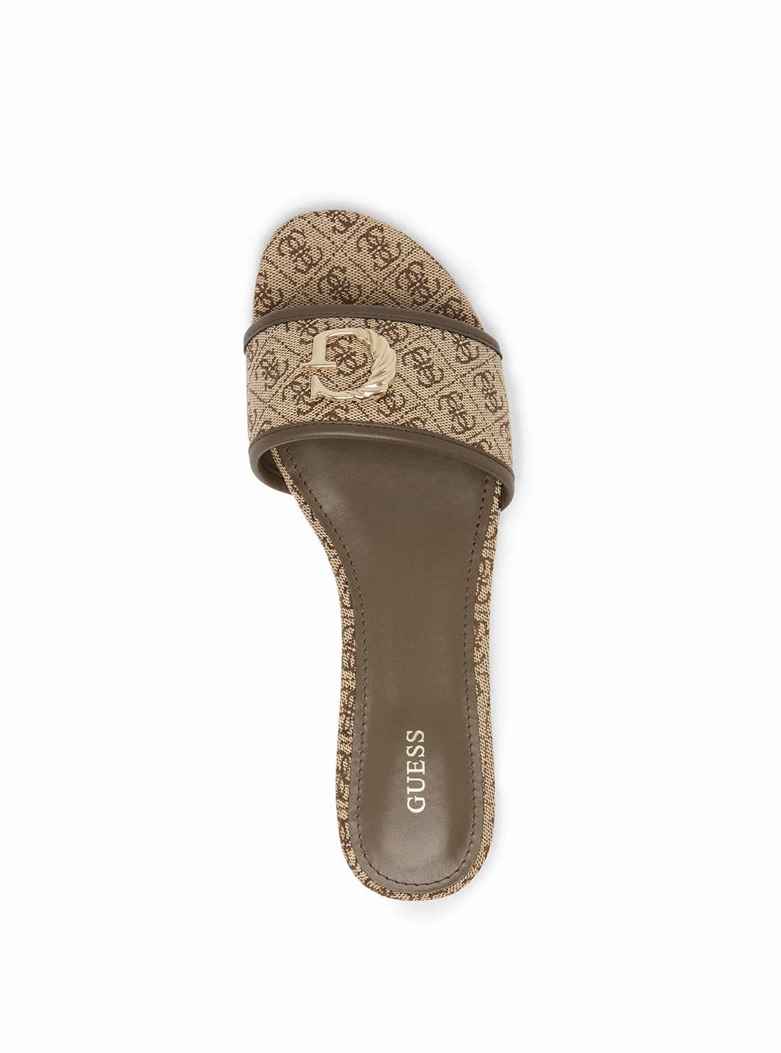 Amazon Summer Sandals Brown Logo Tahiti Slide Sandals