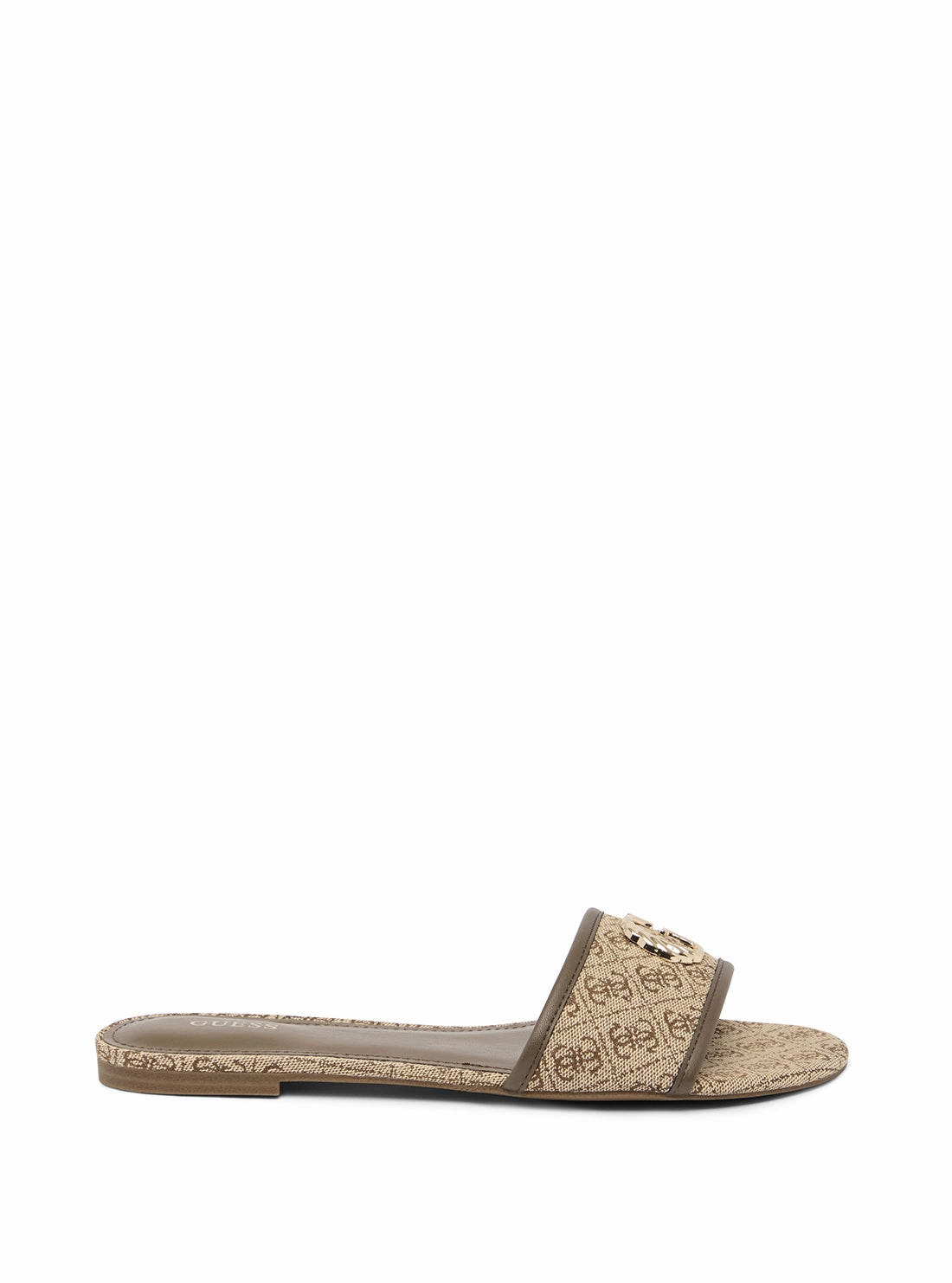Brown Logo Tahiti Slide Sandals Indian Sandals