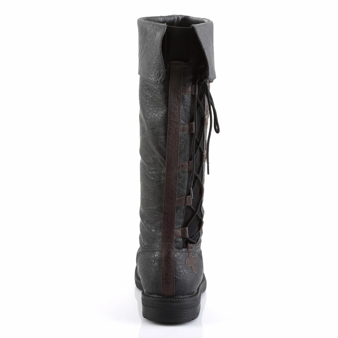 Leather Knee High Heeled Boots Captain-110