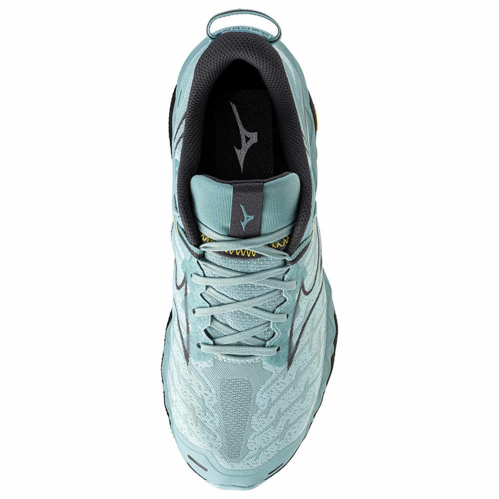 Wide Trail Hiking Shoes Mizuno Women's Wave Mujin 10 - Eggshell Blue/Black Oyster