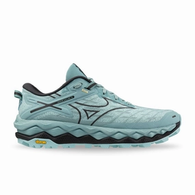 Hiking Shoes Waterproof Review Mizuno Women's Wave Mujin 10 - Eggshell Blue/Black Oyster