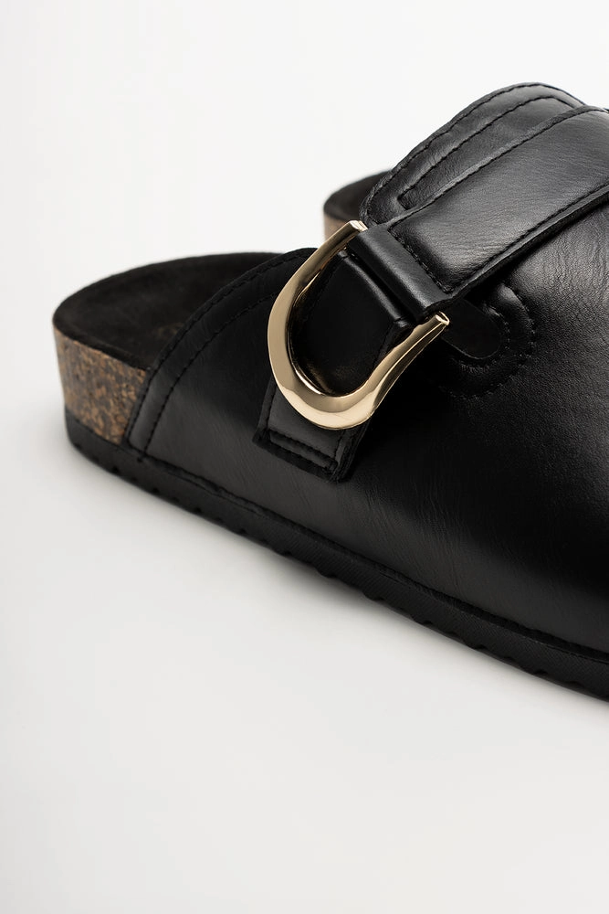 Clogs Black Teal Shoes