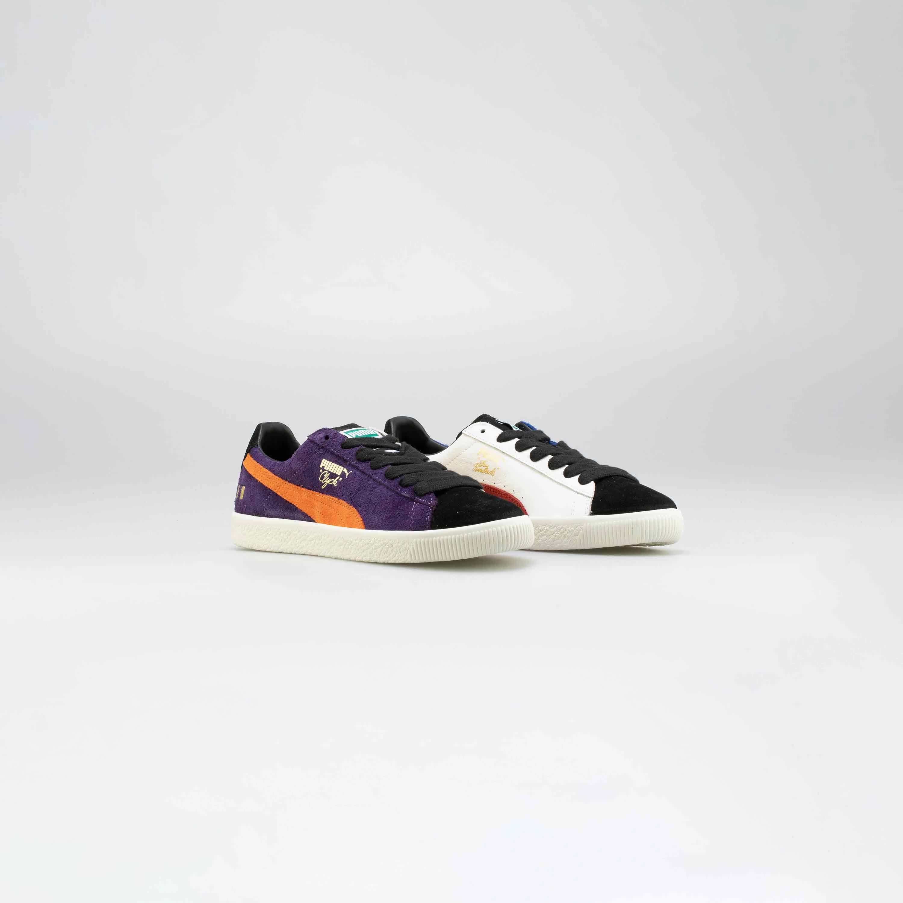 Puma Shimmer Training Shoes Clyde X the Hundreds Mens Lifestyle Shoe - Blue/Yellow