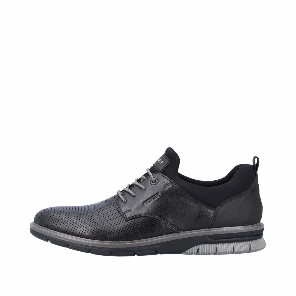 RIEKER MEN'S 14450-00 SLIP ON SHOE - BLACK Cloud Vs Shoes