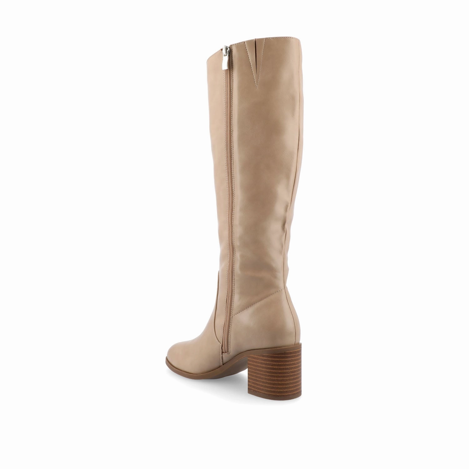 ROMILLY KNEE HIGH BOOTS IN VEGAN LEATHER