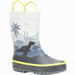 Hunter Rain Boots Metallic Youth Toddler Dino Rain Boot