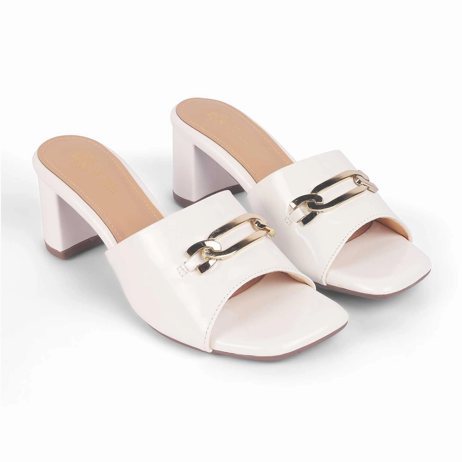 Tory Sandals Tresmode Adare White Women's Dress Block Heel Sandals