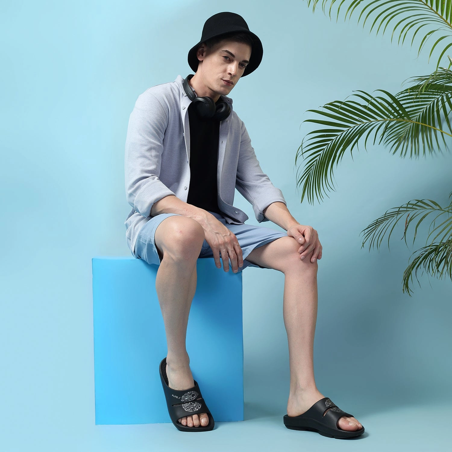 Slides For Men FL 2030 Fuzzy Slippers