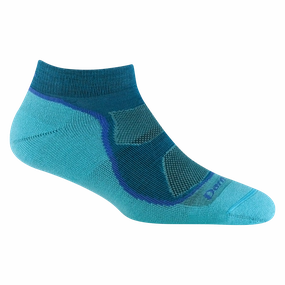 Wearing Hiking Shoes Casually Darn Tough Light Hiker No Show Lightweight Hiking Sock (Women's) - Cascade