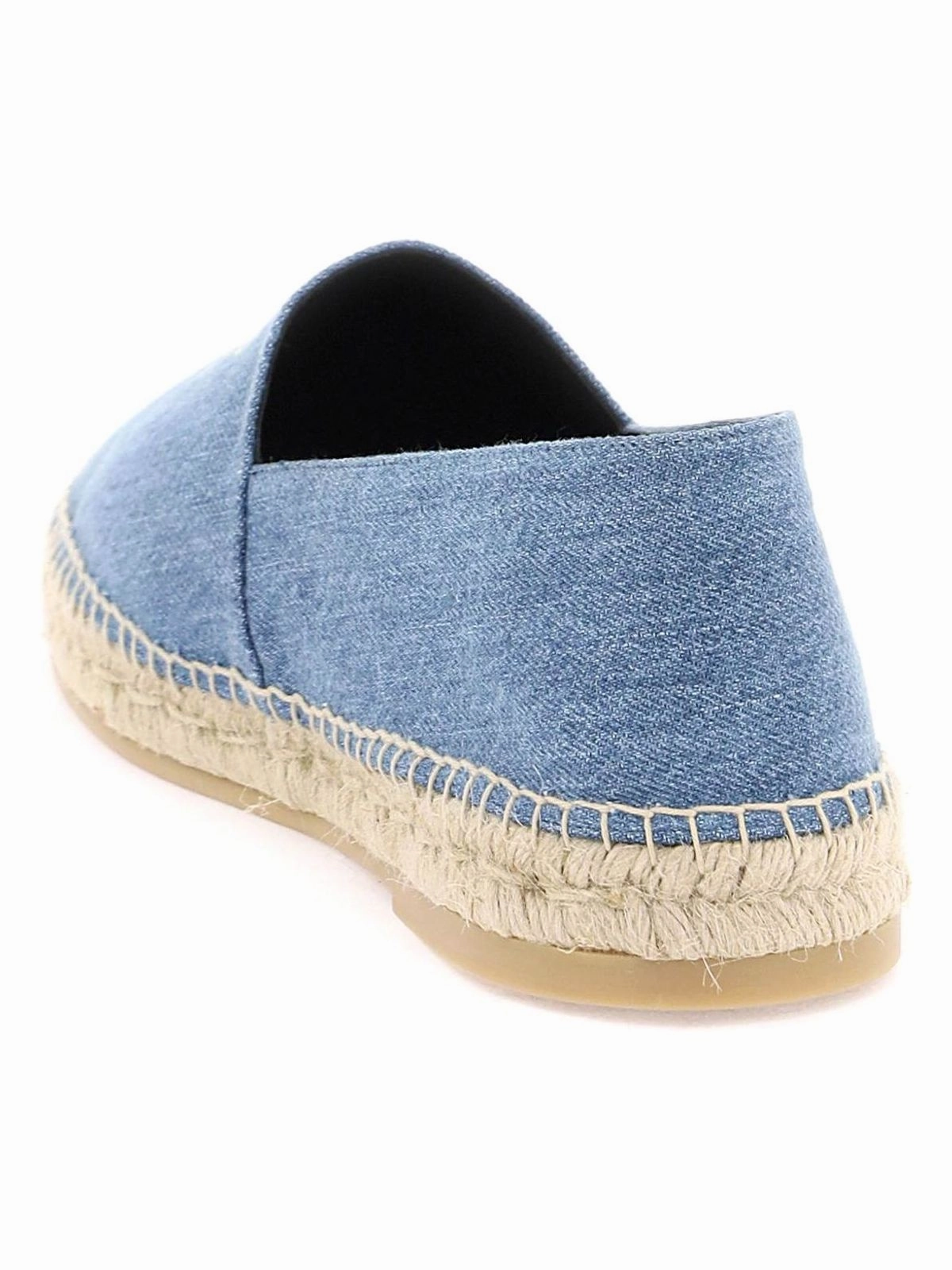 Espadrille Wedges Uk DENIM ESPADRILLES WITH EMBROIDERED LOGO